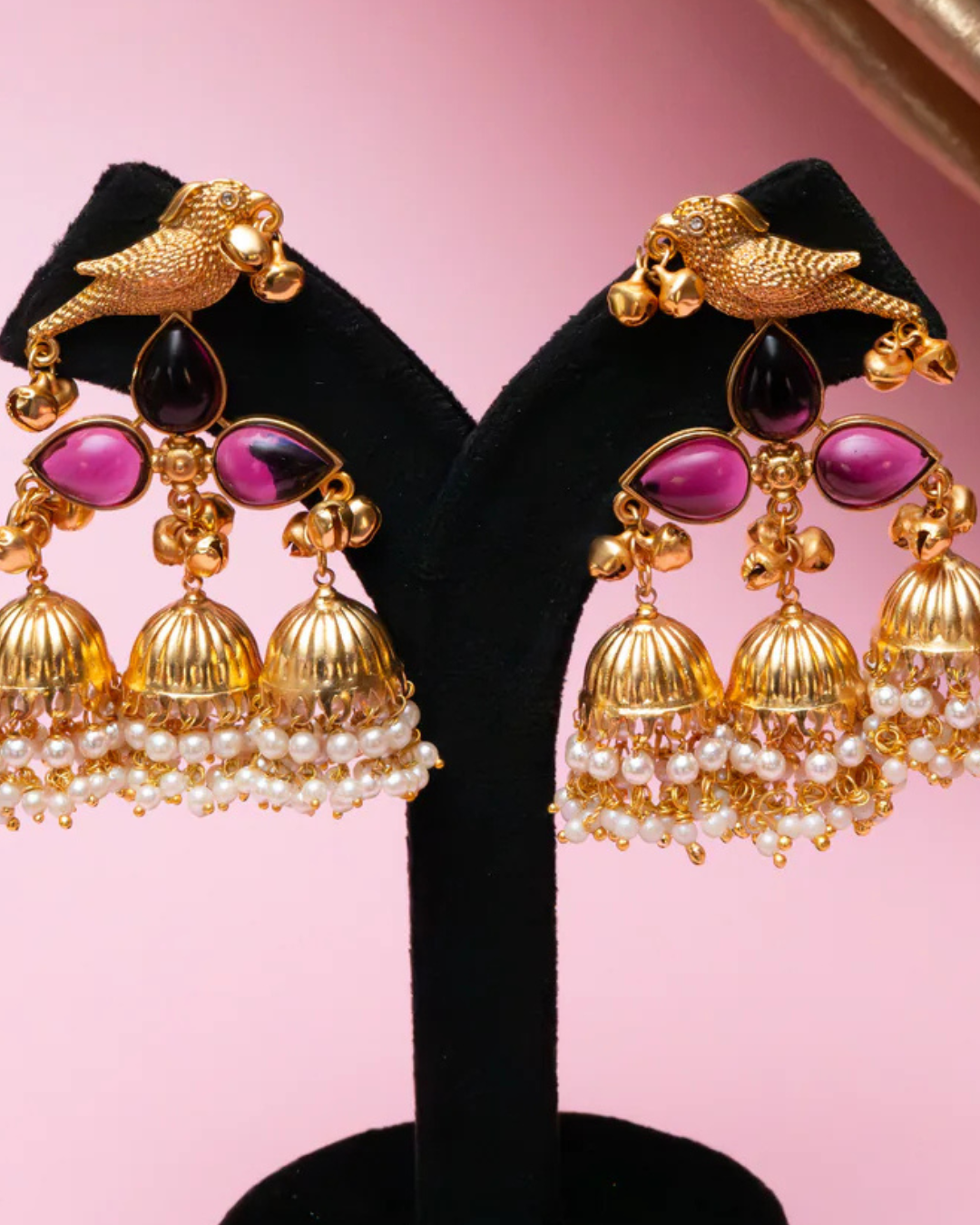 Regal Bird Jhumkas