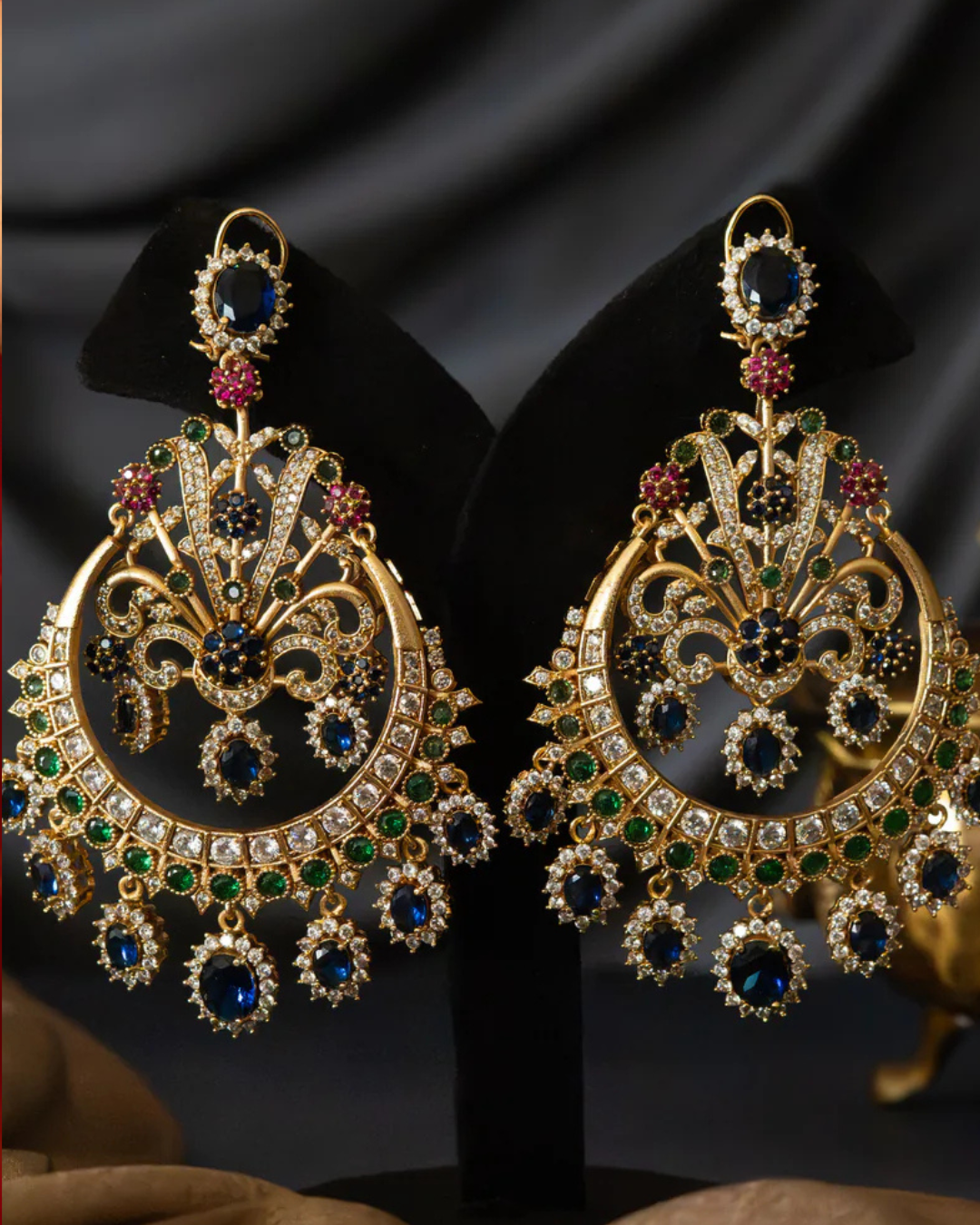 Royal Sapphire Chandelier Earrings