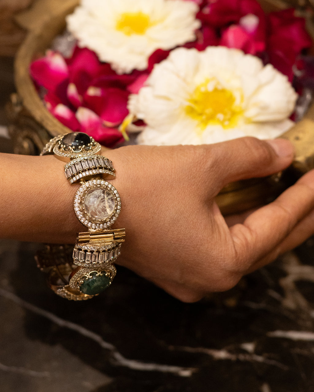 Sabya Inspired Statement Openable Kada