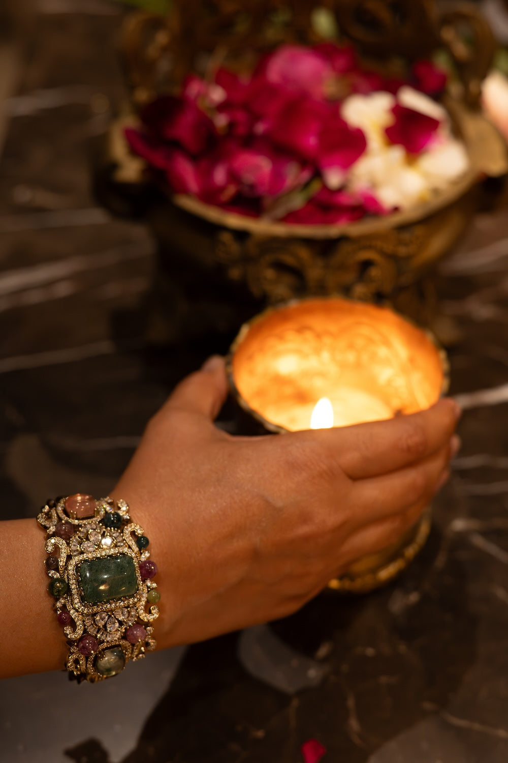 Victorian Luxe Gemstone Cuff
