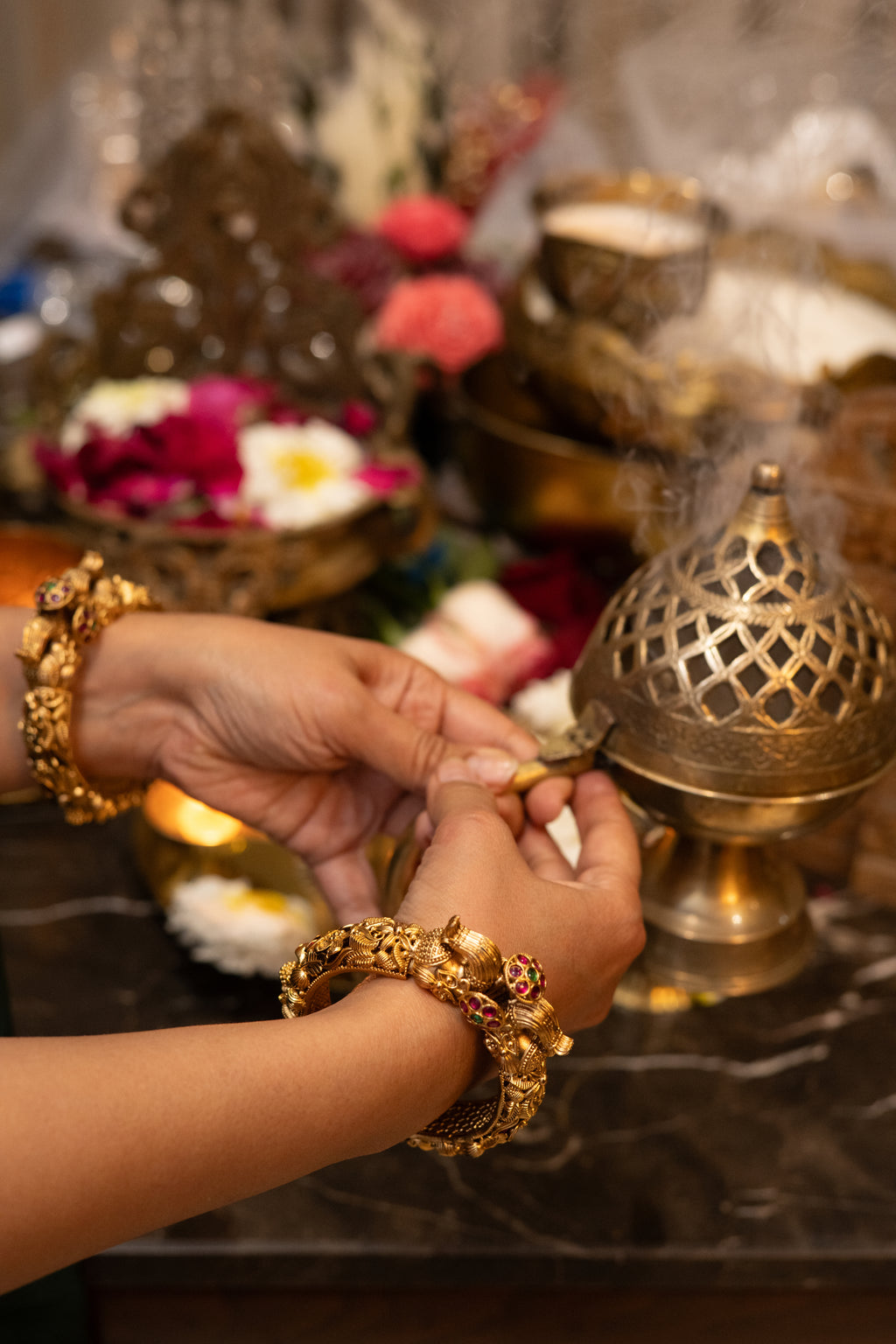 Rajwada Peacock Heritage Openable Kada