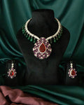 Crimson Majesty Statement Necklace