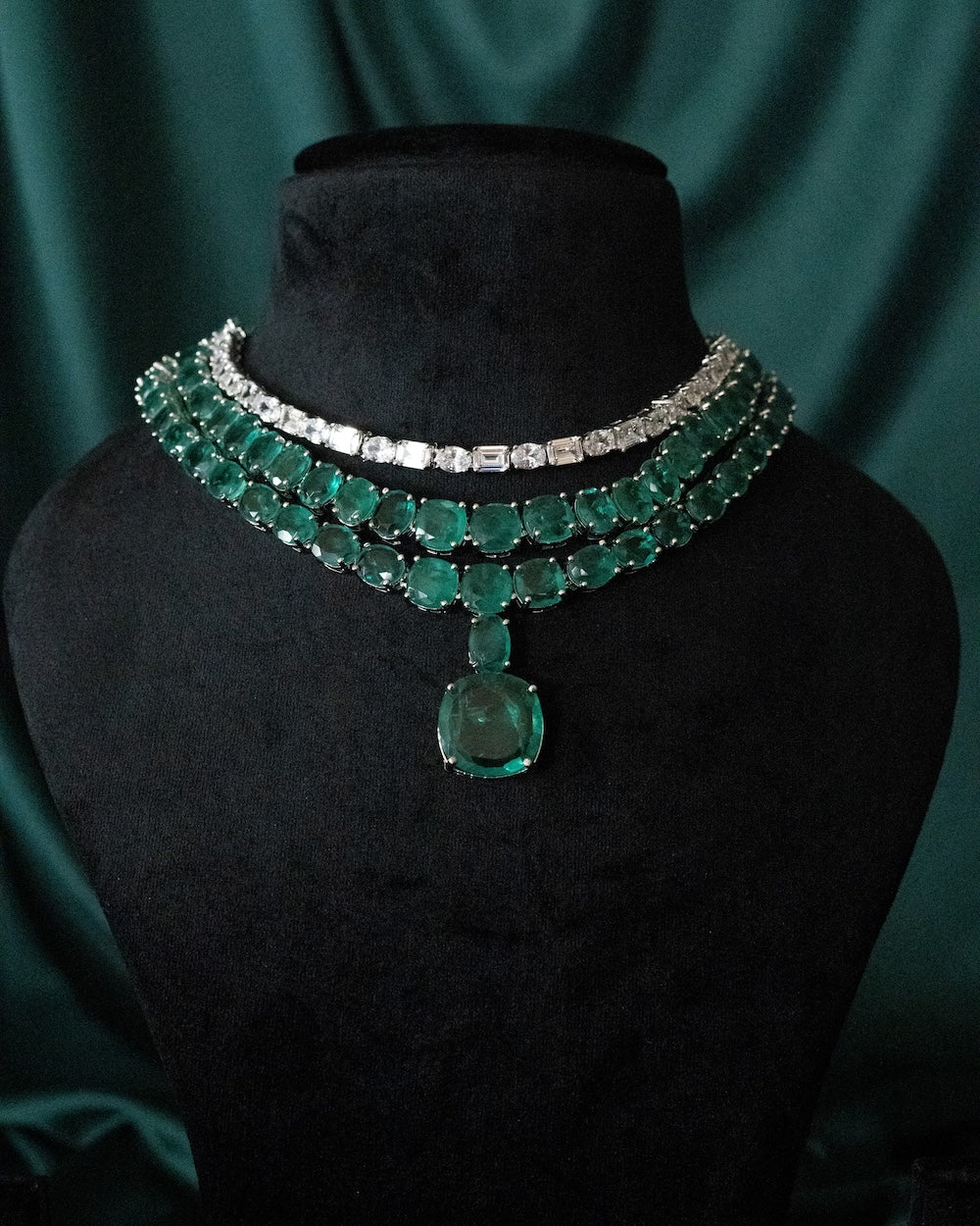 Emerald Luxe Layered Necklace