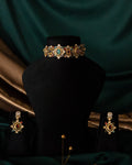 Sabya Inspired Navratna Choker Set