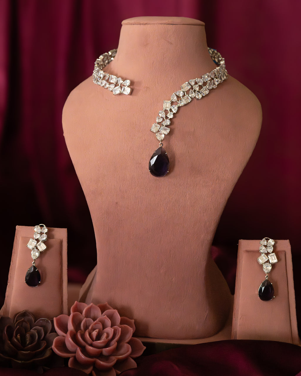 Amethyst Whisper Necklace Set