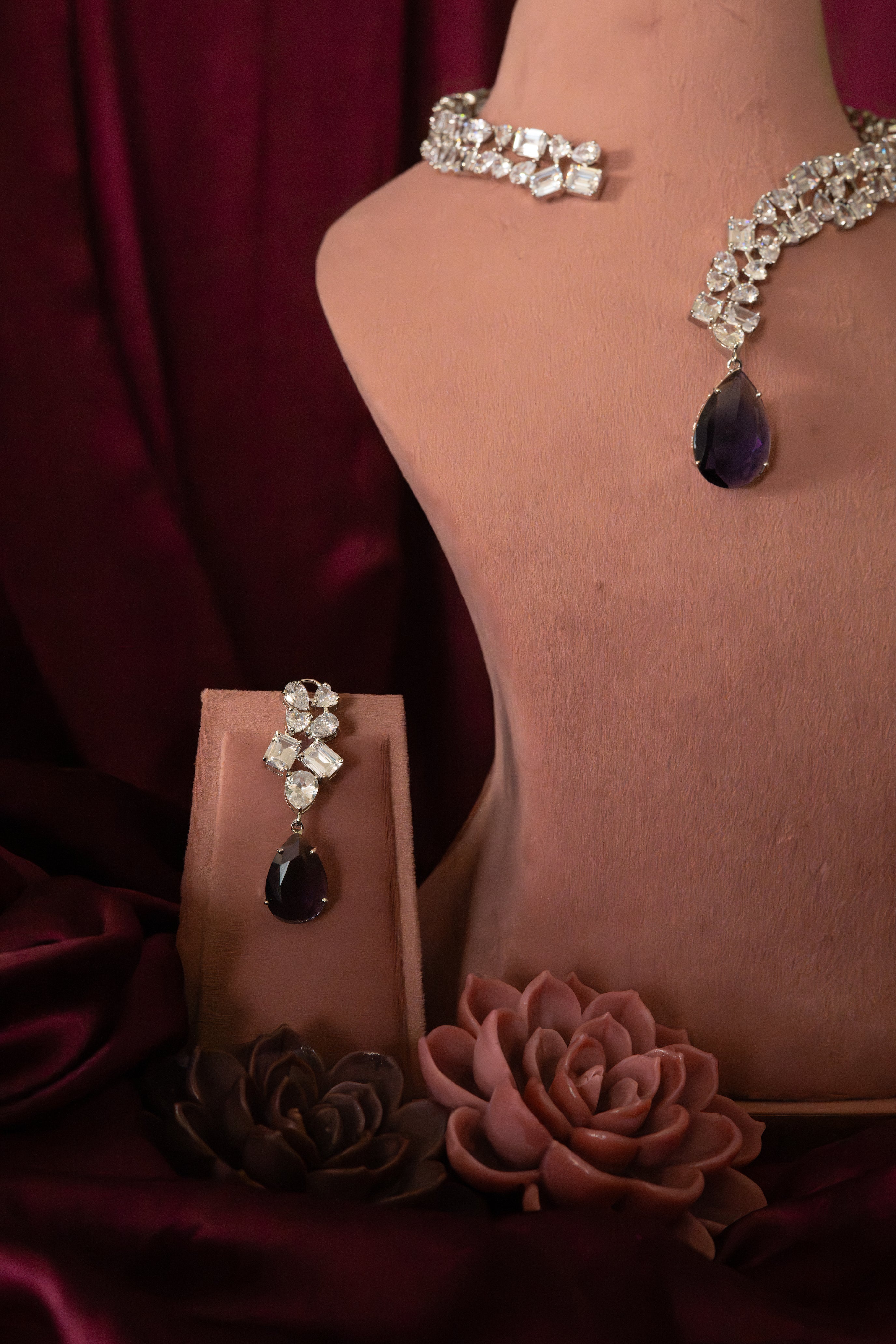 Amethyst Whisper Necklace Set