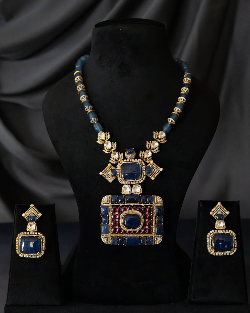 Victorian Sapphire Statement Set
