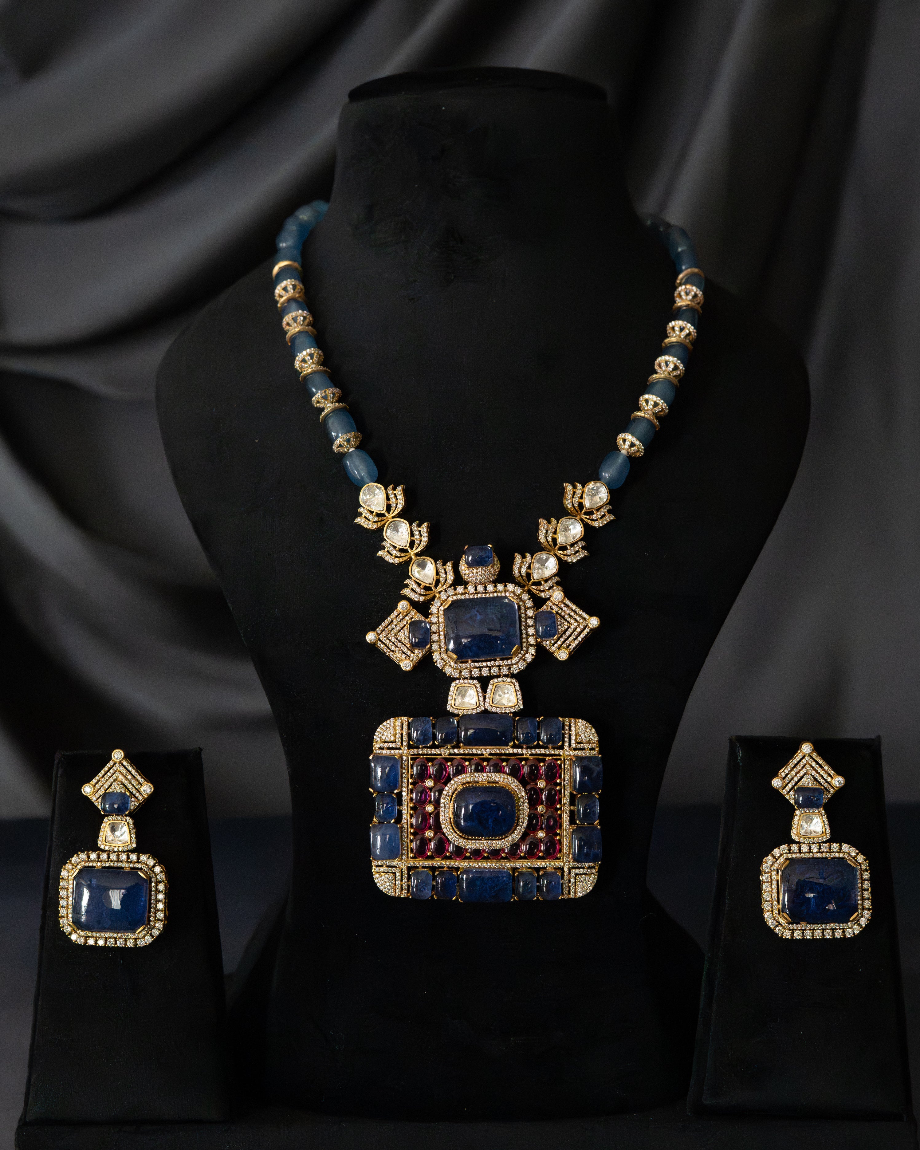Victorian Sapphire Statement Set