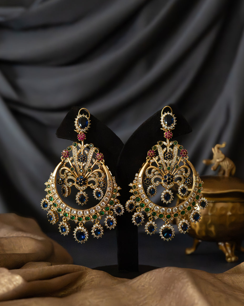 Royal Sapphire Chandelier Earrings