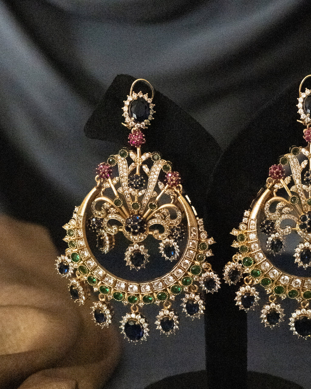 Royal Sapphire Chandelier Earrings