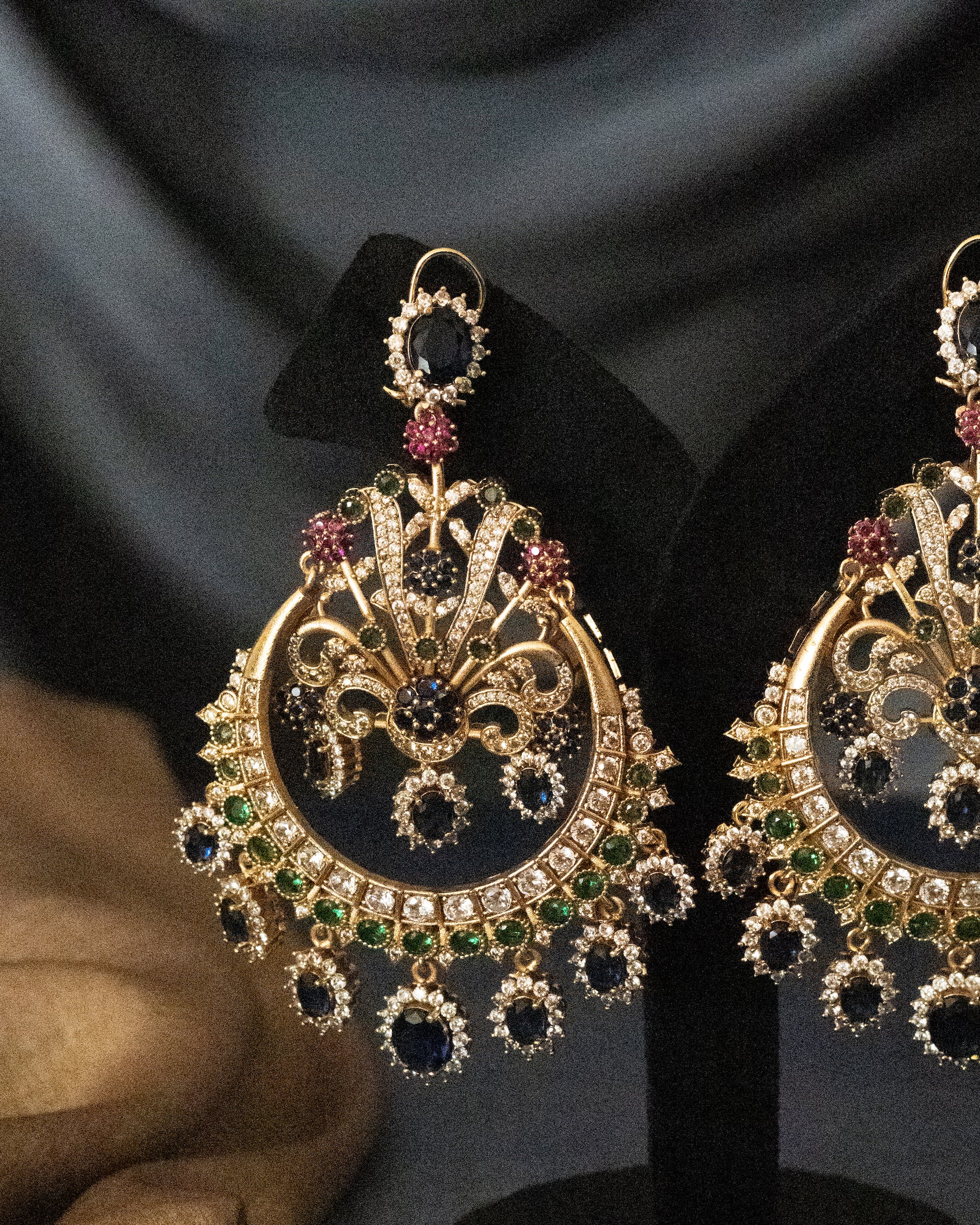 Royal Sapphire Chandelier Earrings