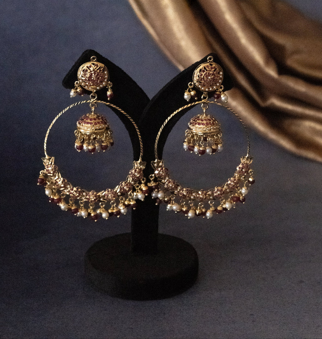 Rajnigandha Royale Hoop Jhumkas