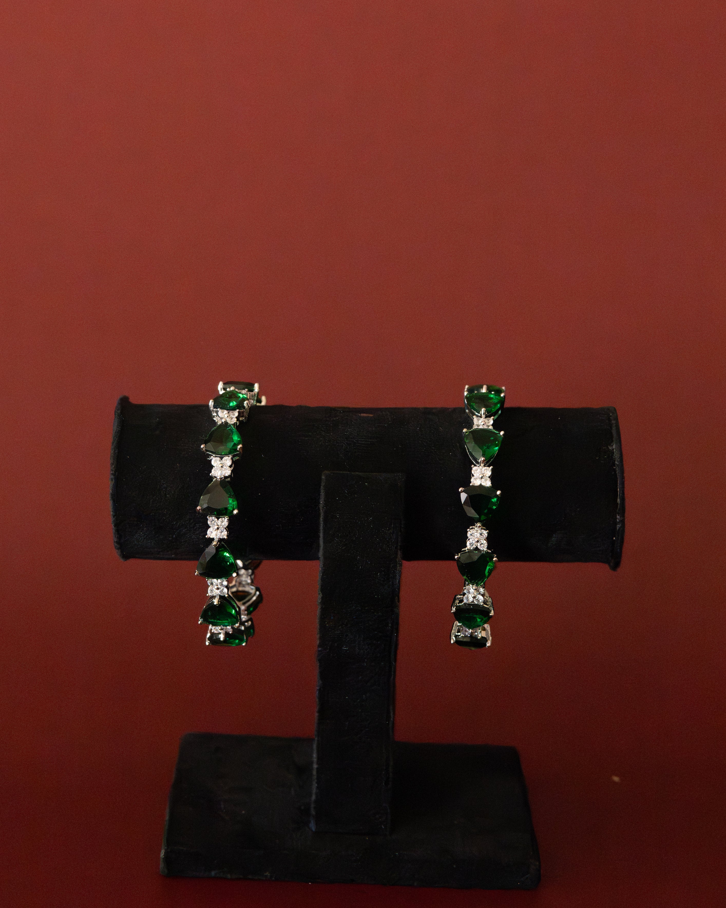 Emerald Diamond Bangles