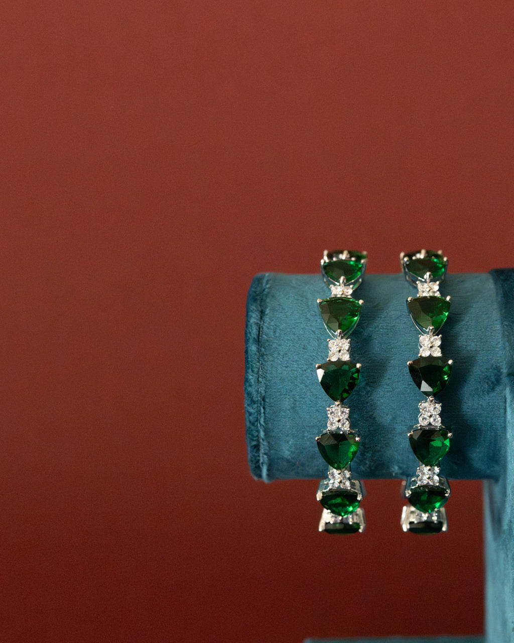 Emerald Diamond Bangles
