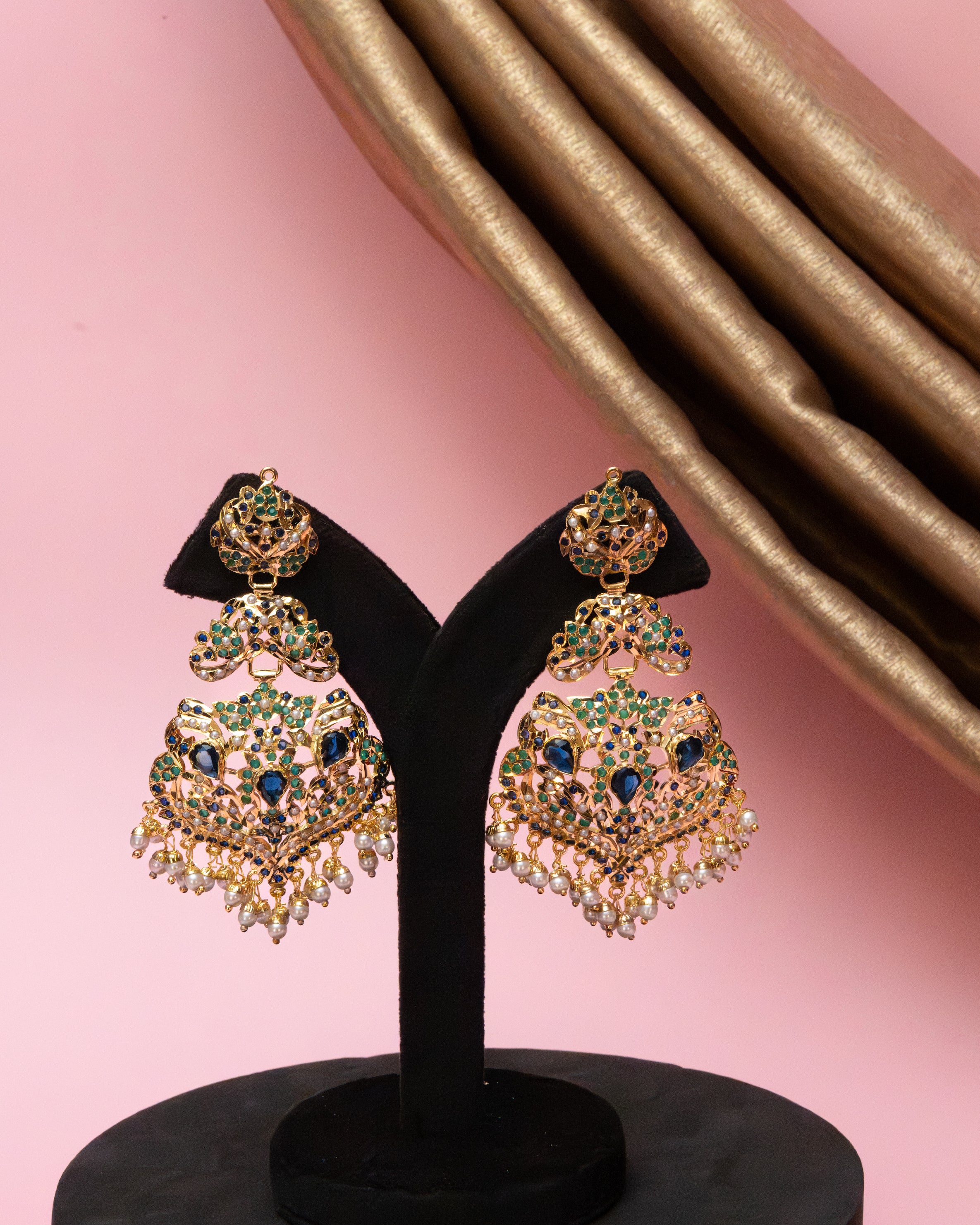Neelmayuri Jhumka Earrings