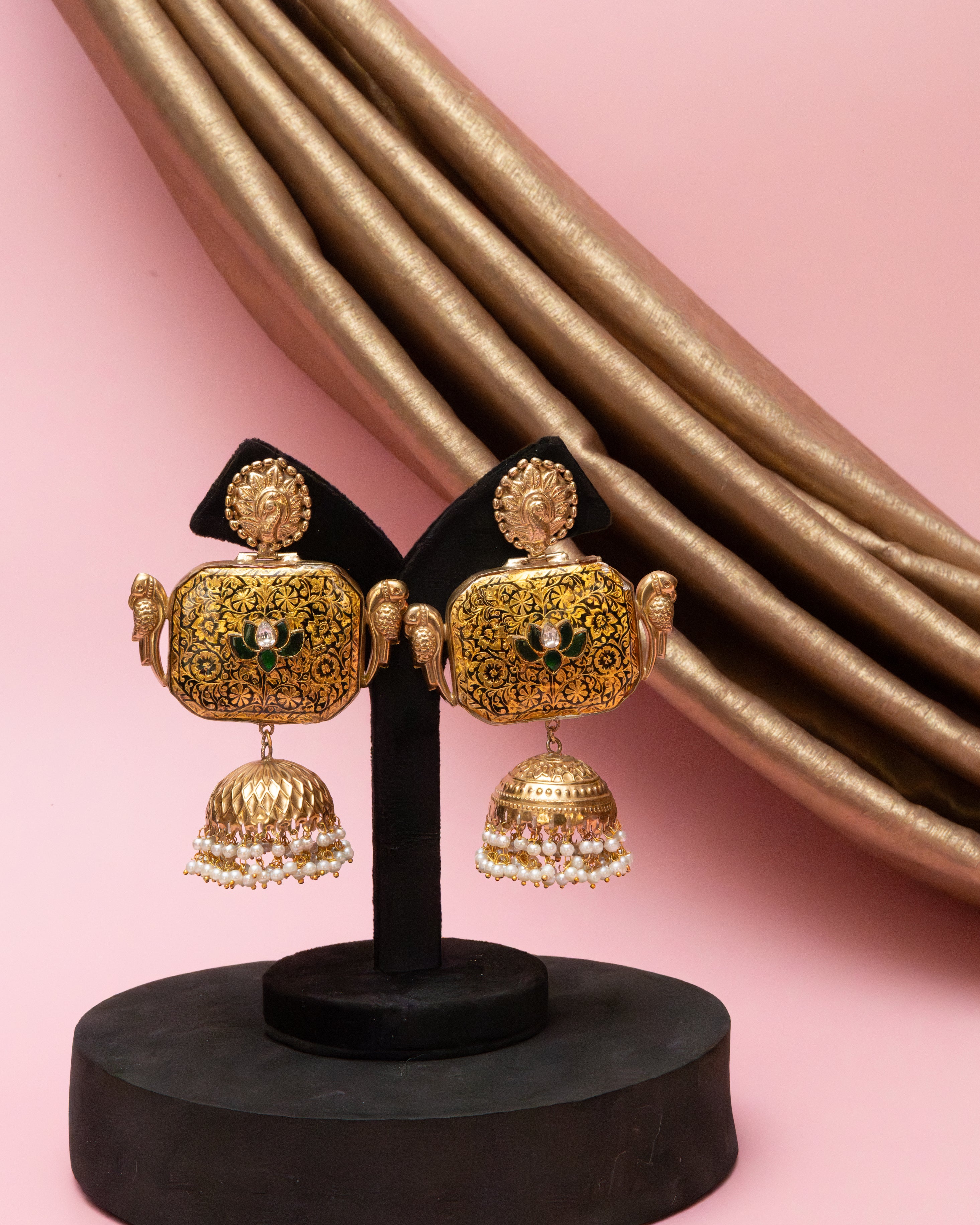 Mayur Viraasat Jhumka Drops