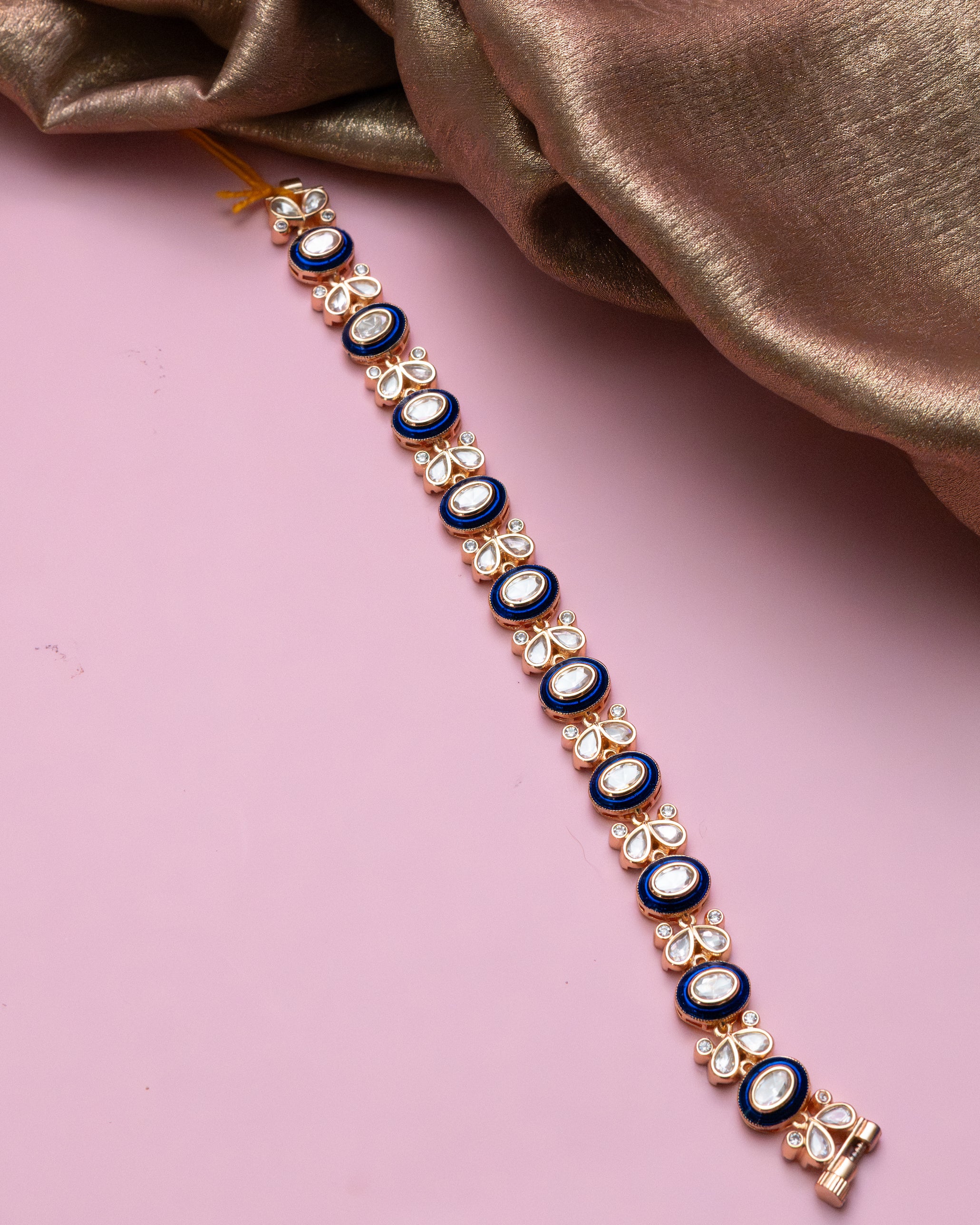 Polki Meenakari Bracelet