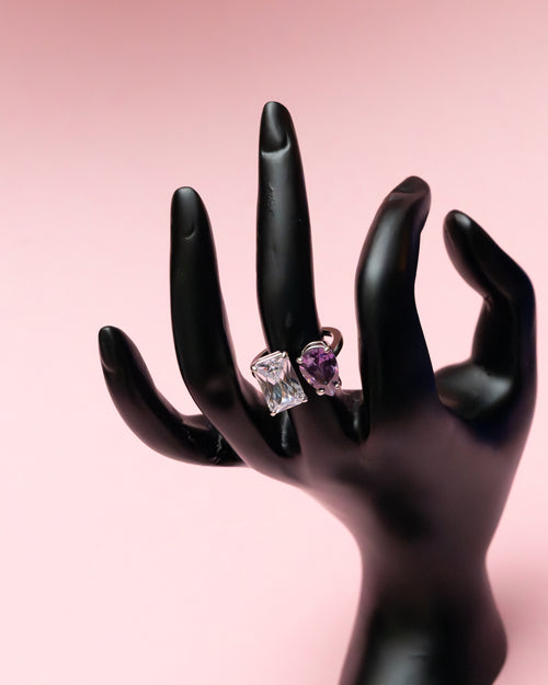 Amethyst Whisper Toi-Et-Moi Ring