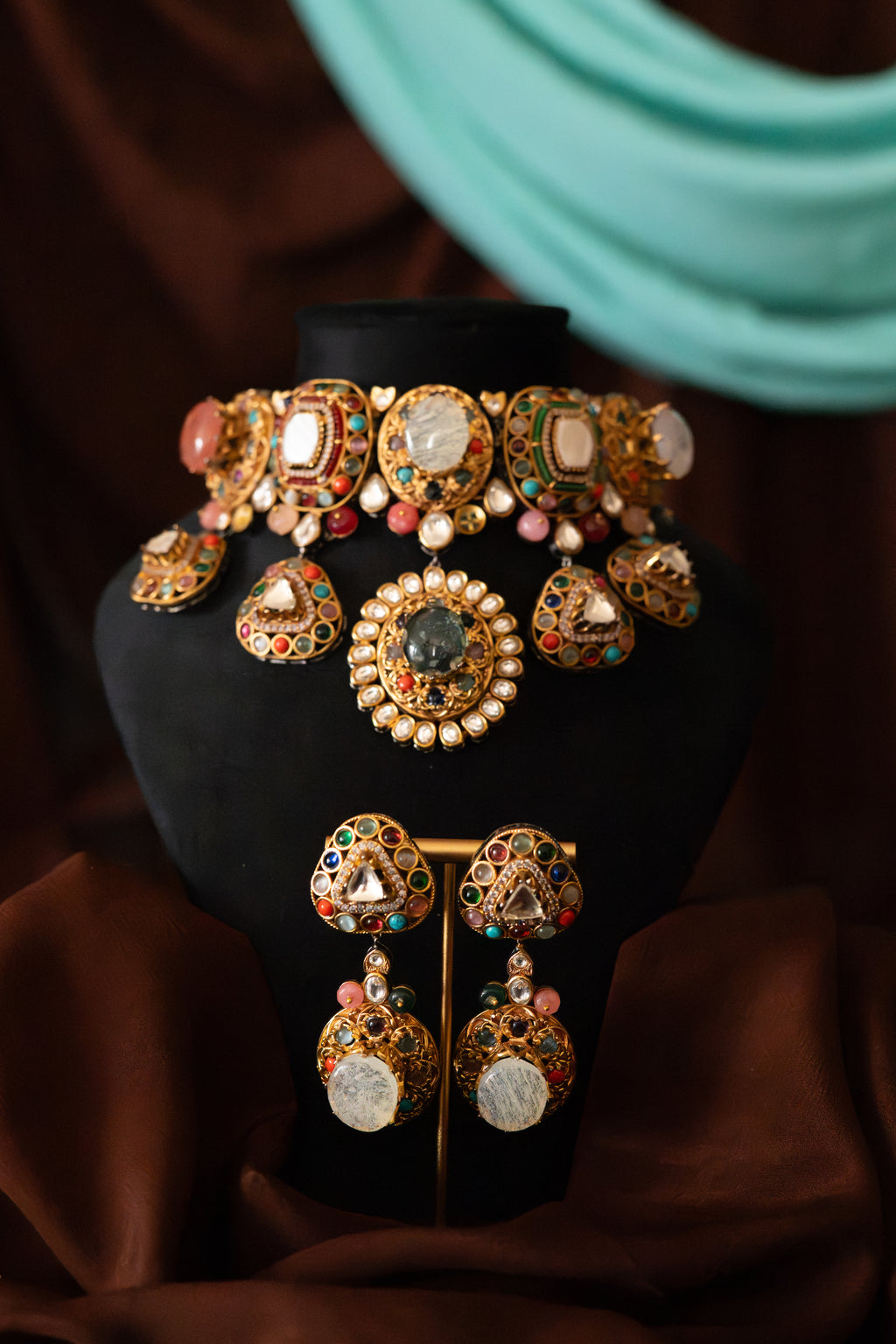Maharani Navratna Heritage Choker Set