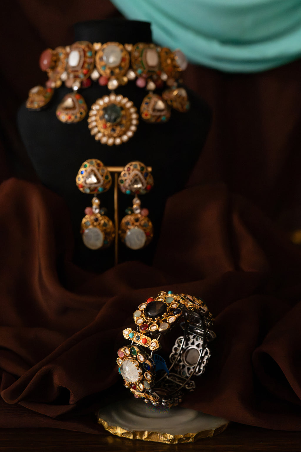 Maharani Navratna Heritage Choker Set