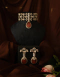 Sabya Inspired Crimson Royal Choker Set