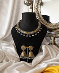 Rajvanshi Silver & Gold Hasli Set
