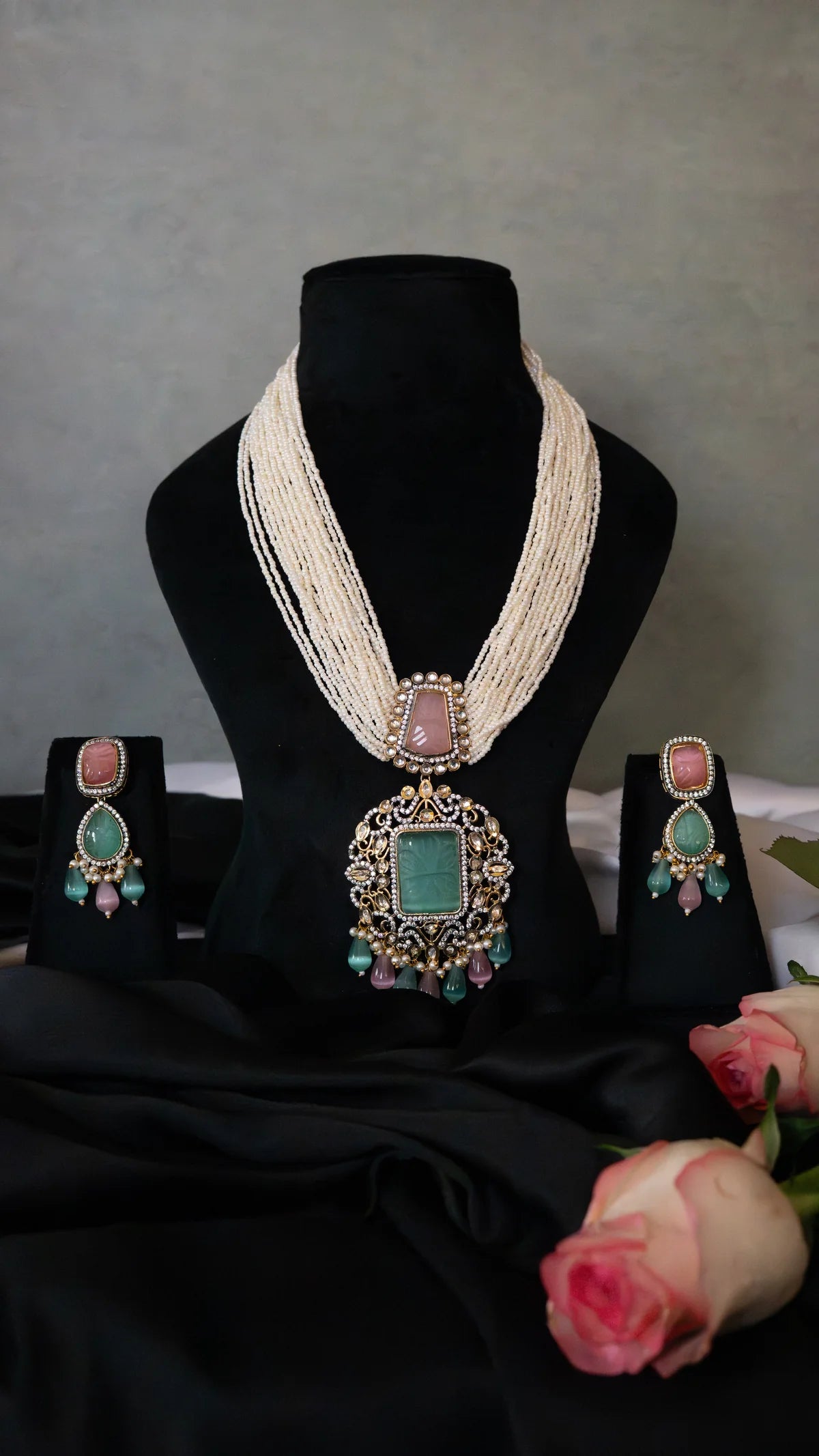 Pastel Pearl Heirloom Necklace Set