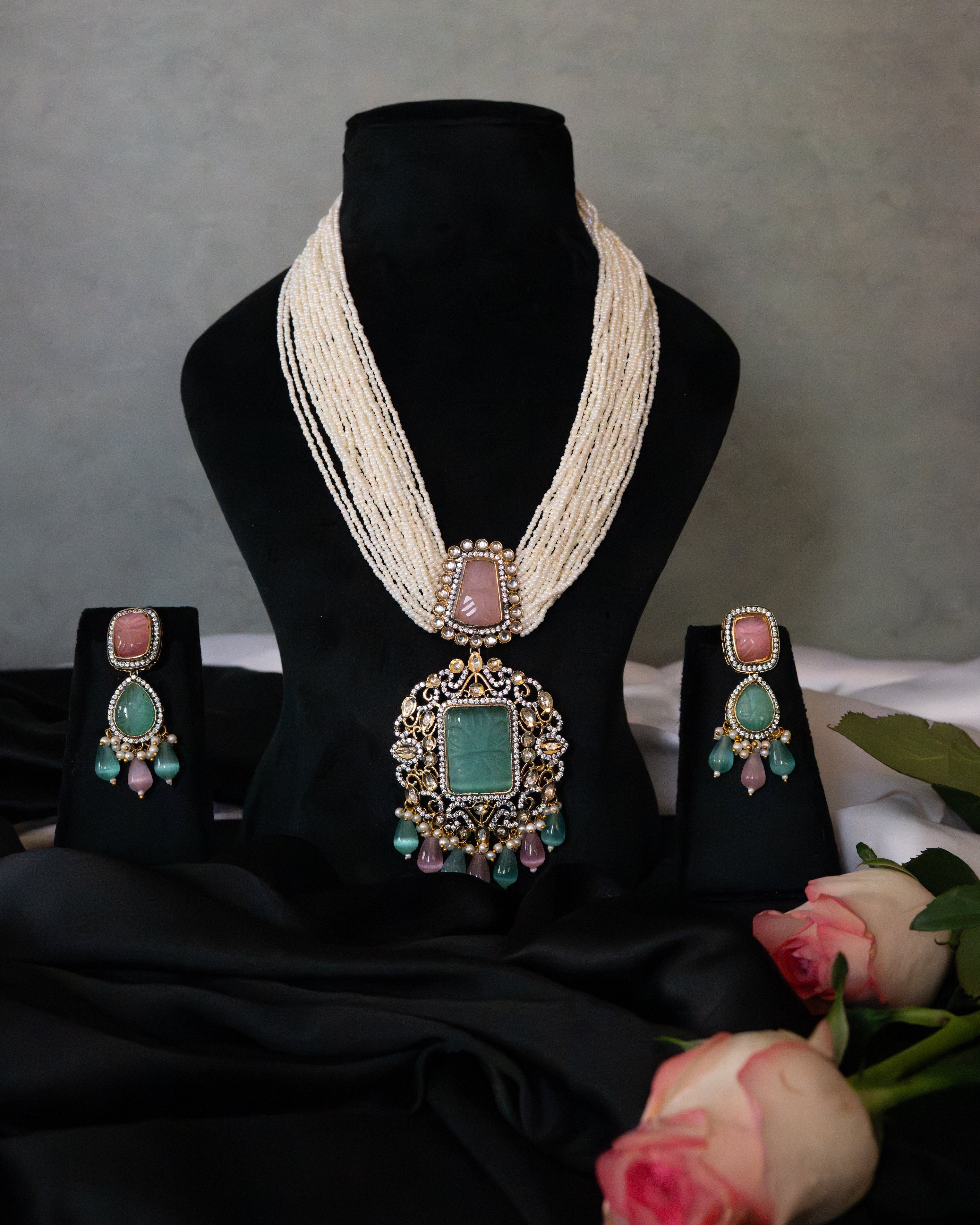 Pastel Pearl Heirloom Necklace Set