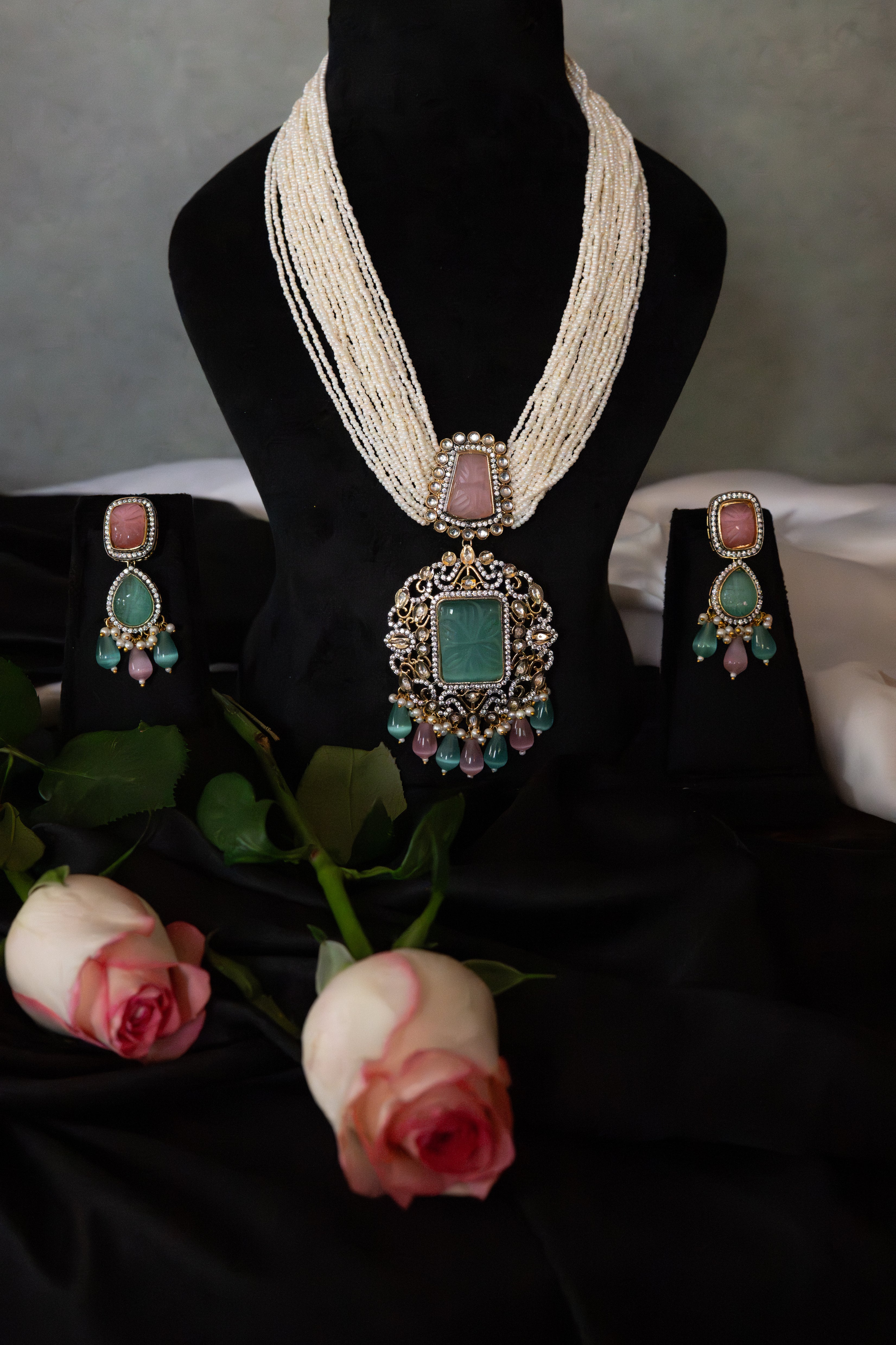 Pastel Pearl Heirloom Necklace Set