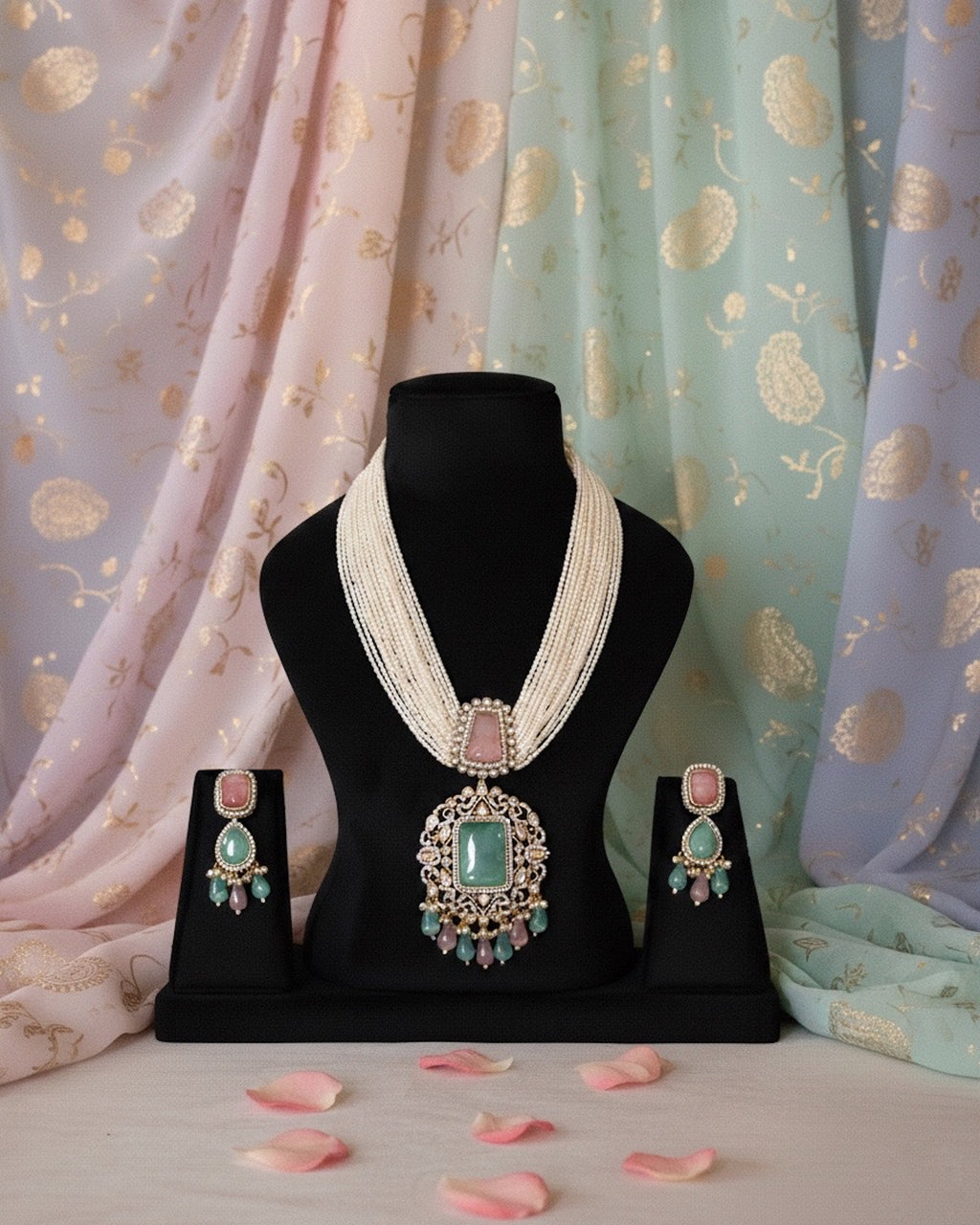 Pastel Pearl Heirloom Necklace Set