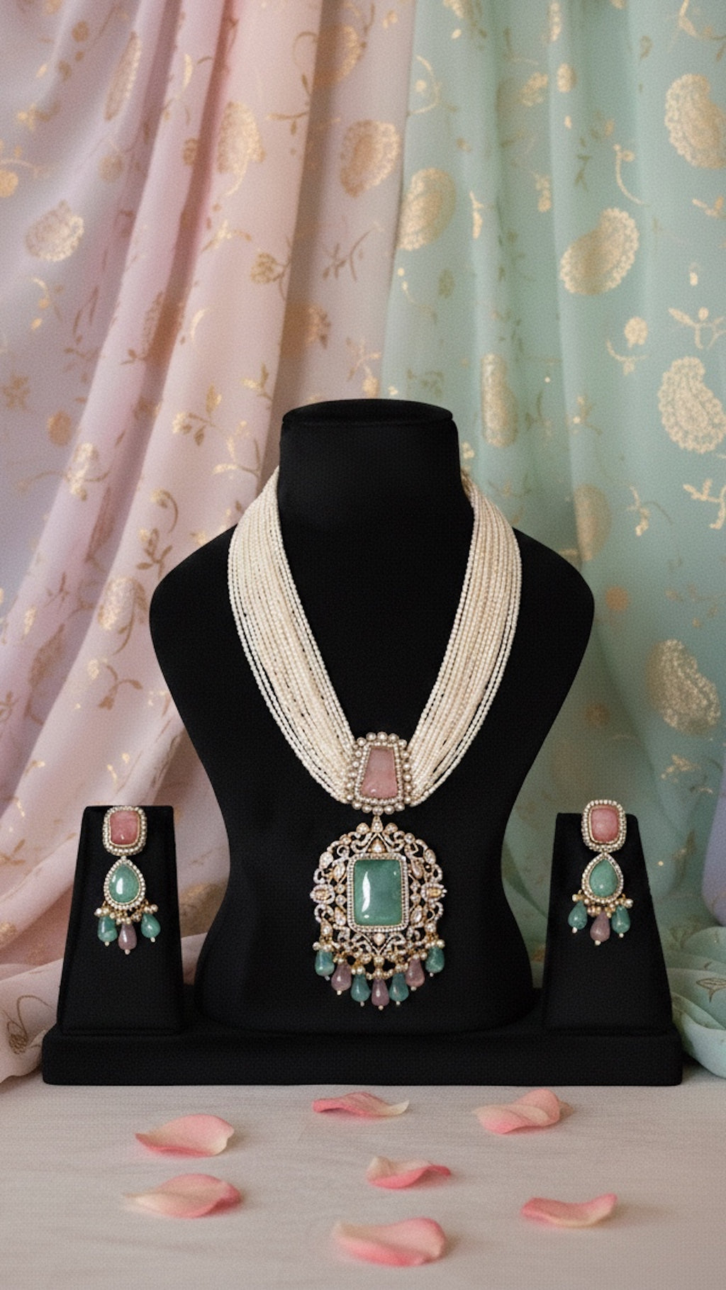 Pastel Pearl Heirloom Necklace Set