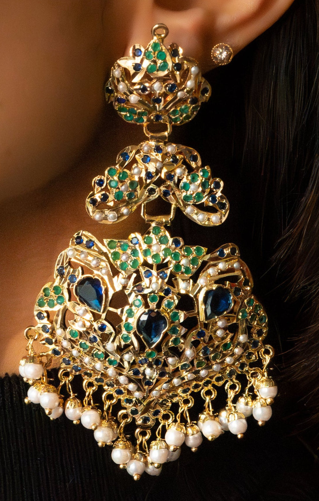 Neelmayuri Jhumka Earrings
