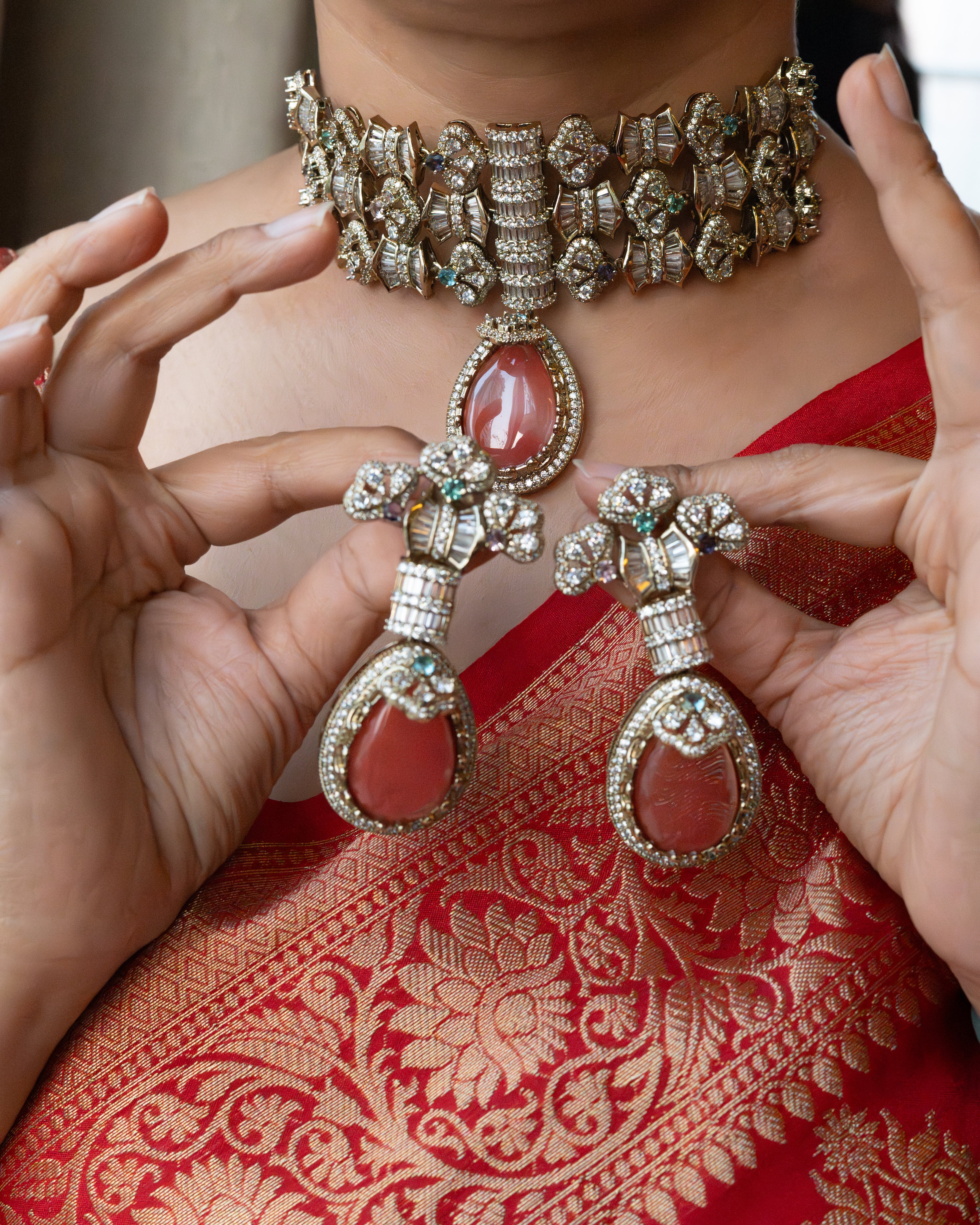 Crimson Royale Choker Set