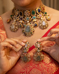 Rajwada Heirloom Multicolour Choker Set