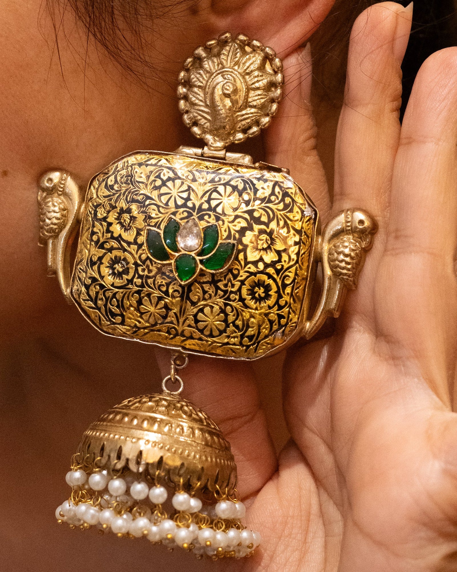 Mayur Viraasat Jhumka Drops