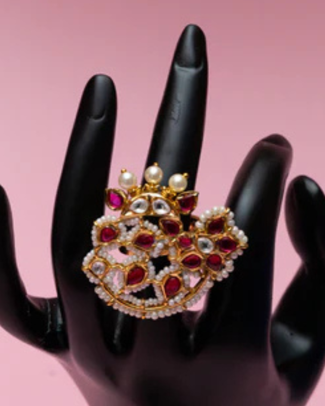 Aishani Filigree Medallion Ring