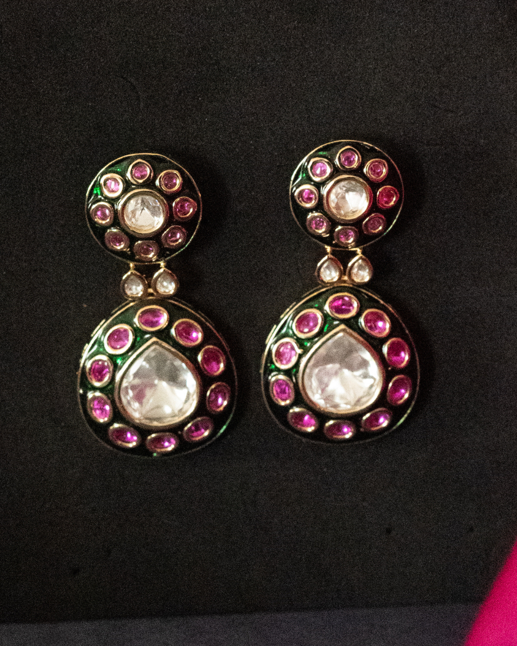 Kundan & Meenakari Earrings