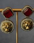 Simha Shakti Ruby Stud Drops
