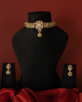 Imperial Gold Floral Choker Set