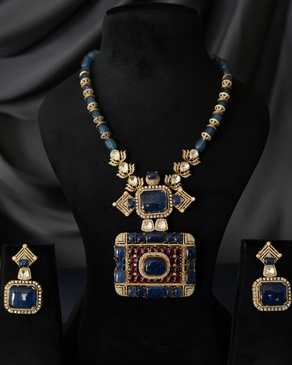 Victorian Sapphire Statement Set