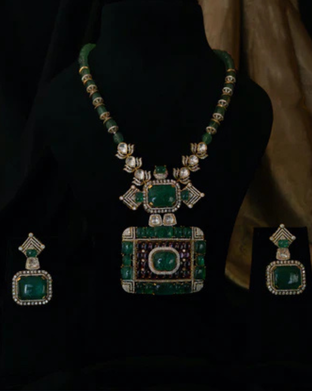 Emerald Dynasty Statement Set