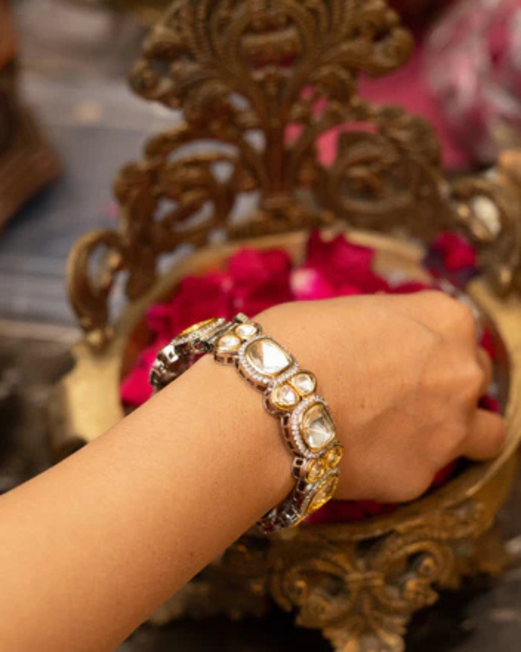 Regal Polki Kundan Openable Kada