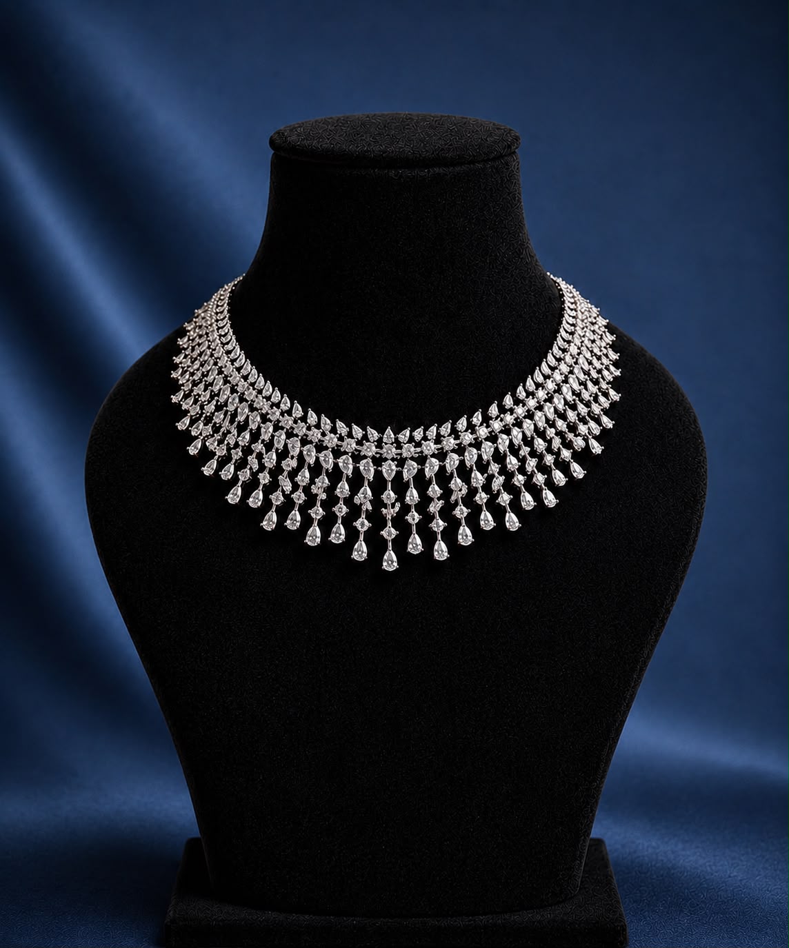 Diamond Drape Necklace Set