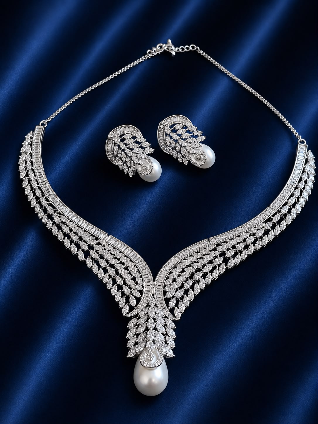 Celestial Wings Diamond Necklace Set