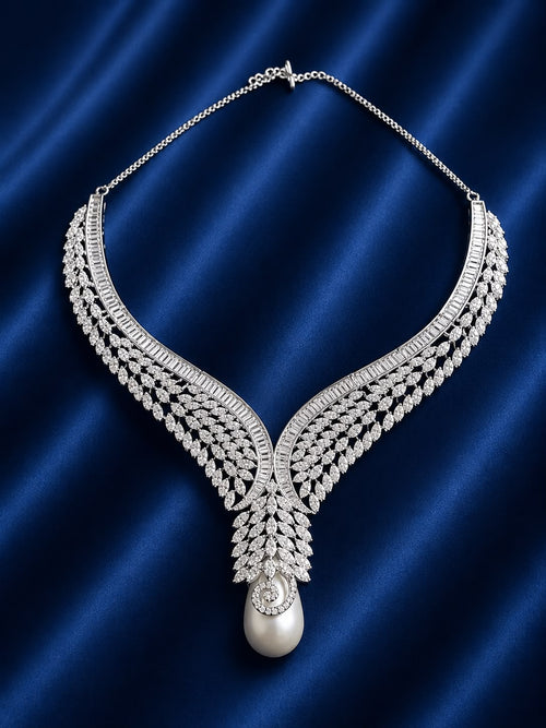 Celestial Wings Diamond Necklace Set