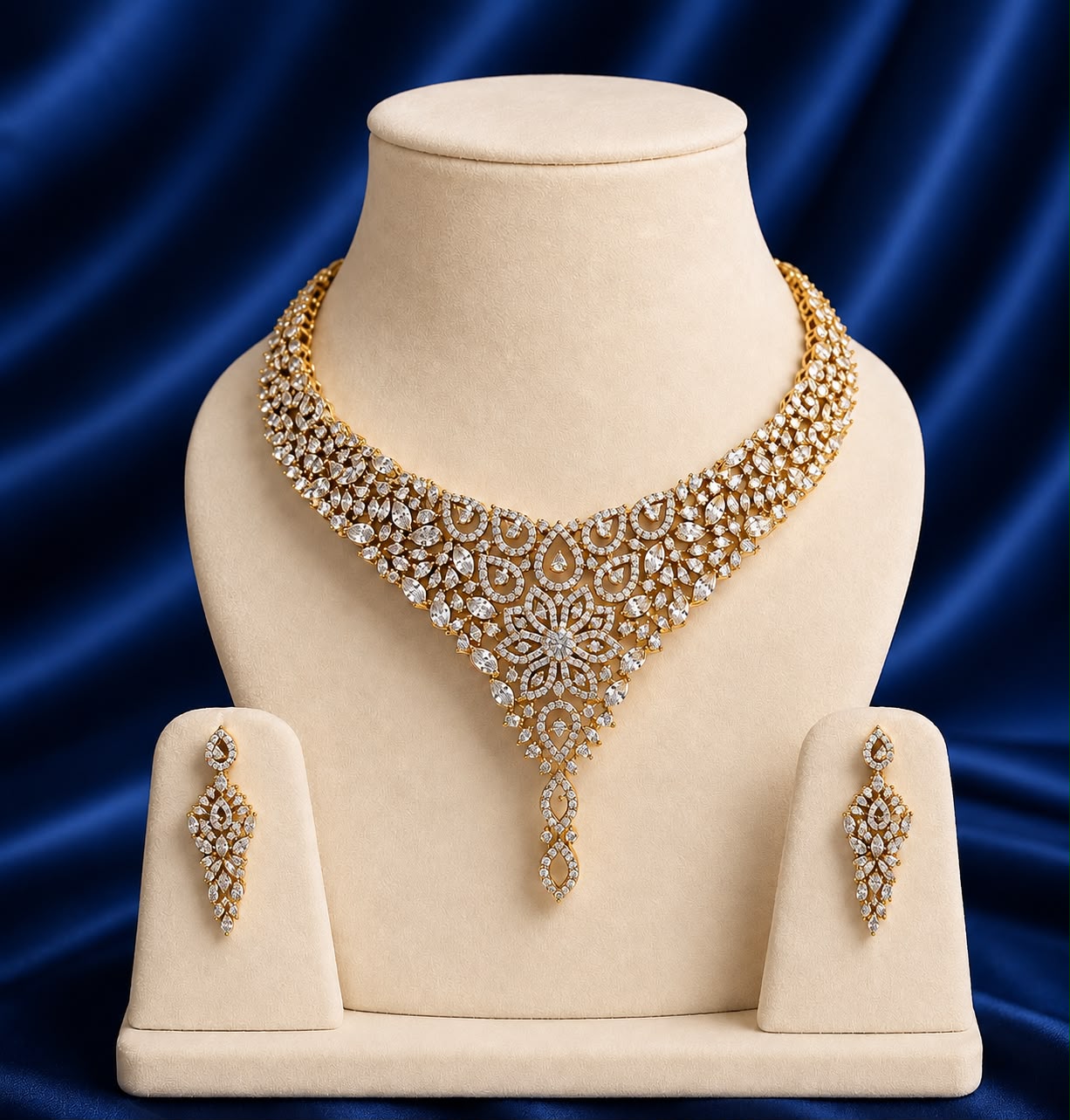 Radiant Aurora Diamond Necklace Set