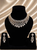 Gold Celestial Dew Drop Diamond Necklace Set