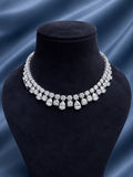 Celeste Teardrop Diamond Necklace Set