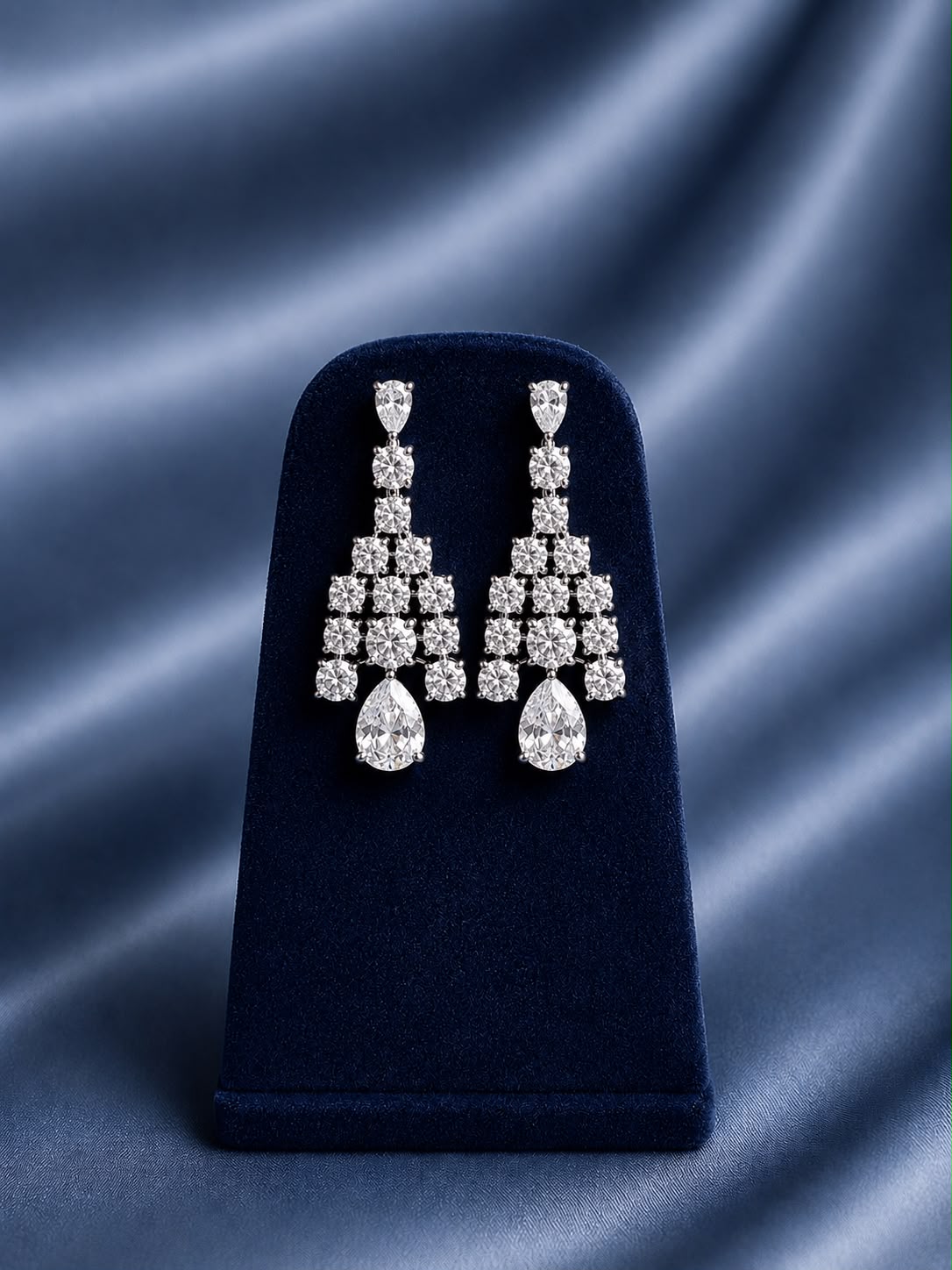 Celeste Teardrop Diamond Necklace Set