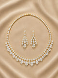 Golden Aurora Teardrop Necklace Set